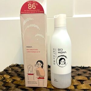 MIDHA Rice Sebum Toner 200ml / 6.76oz 80% Rice Oil For Oily & Sensitive Skin New